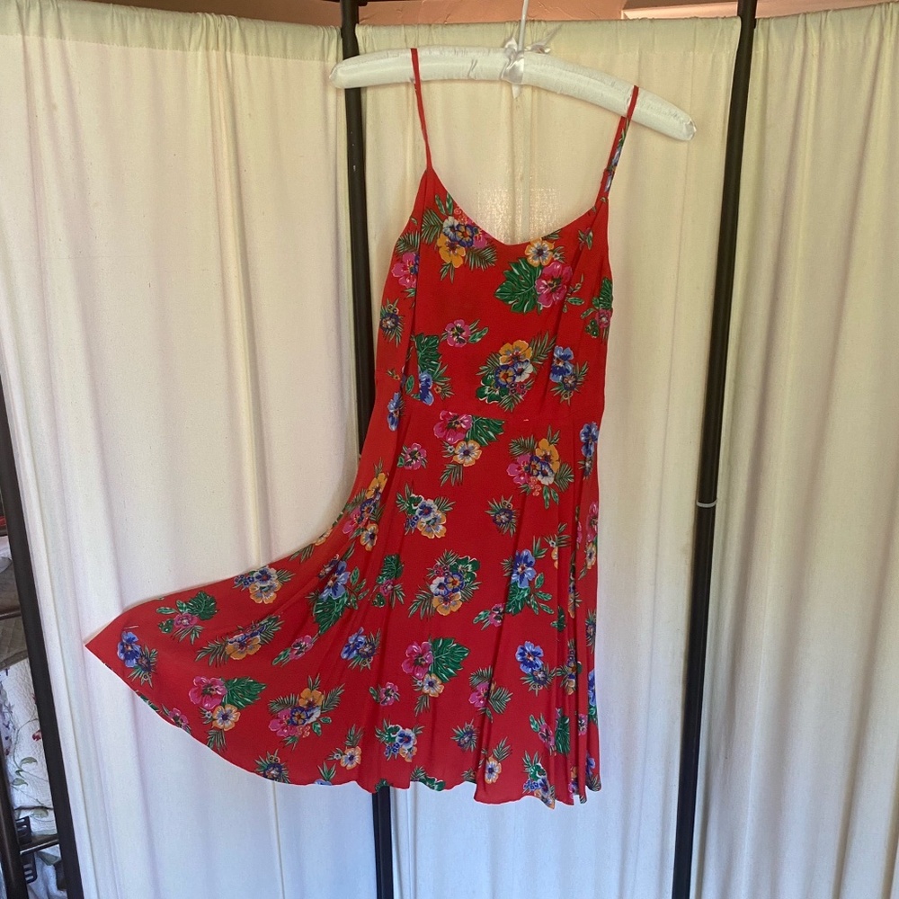Red Floral Old Navy Dress